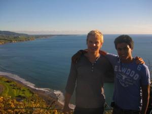 Hendrik & ich auf dem Mount Paratutu